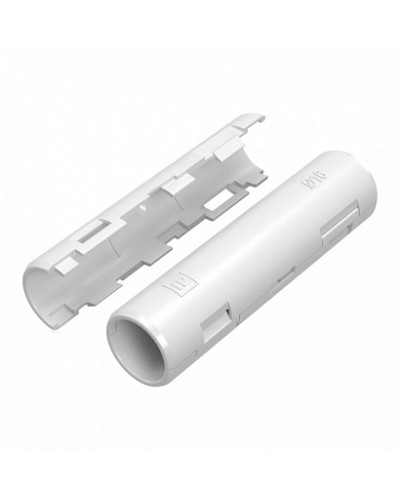 Муфта разборная d16 мм белая (100шт/1200шт уп/кор) Промрукав (PR13.0417) в Петропавловске-Камчатском Повороты, муфты, тройники Pintop.ru