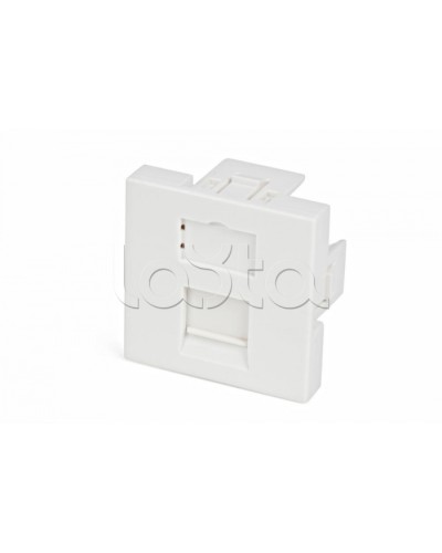 Вставка 45x45 (аналог Mosaic) для 1 модуля формата Keystone Jack, со шторкой Hyperline SIP2-1K-M45-45 в Петропавловске-Камчатском Модули Keystone Pintop.ru