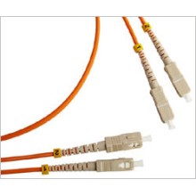 Патч-корд оптический LSZH, дуплексный, SC/PC-SC/PC, MM 50/125, 3м LANMASTER LAN-2SC-2SC/OM2-3.0