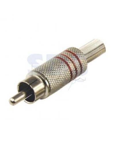 Разъем штекер RCA Металл под винт Черные/Красные (100шт/уп) REXANT 14-0410 в Петропавловске-Камчатском Коннекторы Pintop.ru