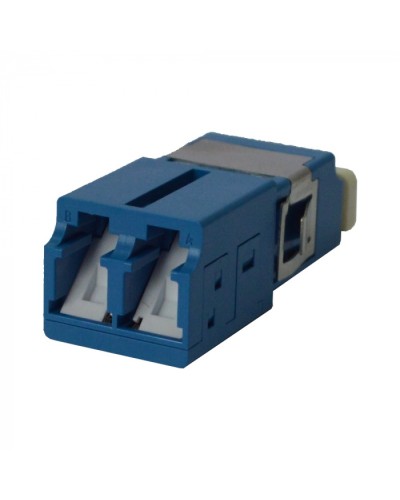 Адаптер оптический LC OM3, со шторкой, корпус SC, дуплексный LANMASTER (LAN-2LCS/SH-AM-OM3) в Петропавловске-Камчатском Коннекторы ВО Pintop.ru