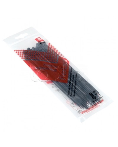 Хомут P6.6 стандартный (ч), 2.5x150 (50шт) FlexLock PROxima EKF (plc-fl-ctsb-2.5x150-r) в Петропавловске-Камчатском Стяжки-хомуты Pintop.ru