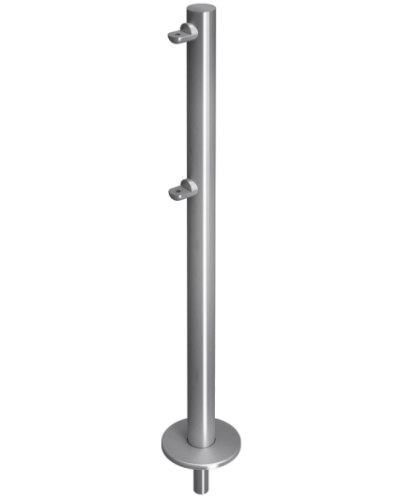 Стойка ограждения съемная односторонняя с 2-мя полупетлями Oxgard ВЗР 1996Р.20 в Петропавловске-Камчатском Ограждения Pintop.ru