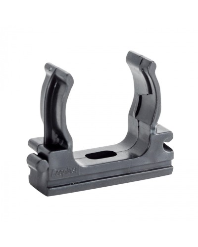 CF32G Держатель (клипса), без галогена, для труб D32мм, цвет чёрный (10шт) Экопласт (41732-10HF-BL) в Петропавловске-Камчатском Держатели, клипсы, скобы Pintop.ru