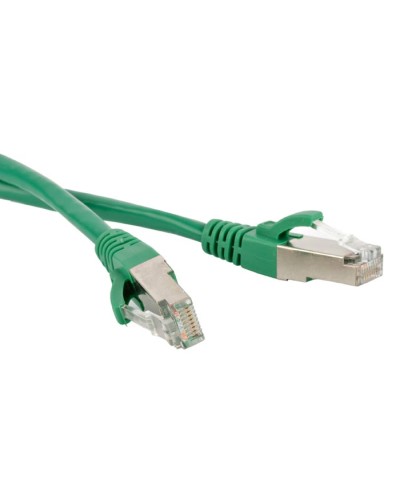 Патч-корд F/UTP Hyperline PC-LPM-STP-RJ45-RJ45-C6-5M-LSZH-GN в Петропавловске-Камчатском Патчкорды (медные) Pintop.ru