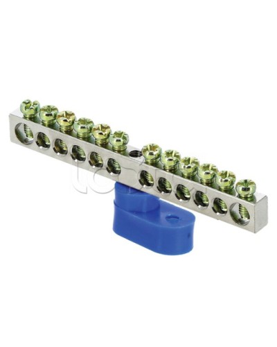 Шина 0 N (6x9мм) 12 отв. цинк синий угловой изолятор EKF PROxima (sn1-63-12-1) в Петропавловске-Камчатском Клеммные колодки Pintop.ru