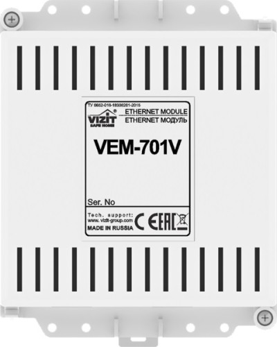 Ethernet модуль Vizit VEM-701V в Петропавловске-Камчатском Аксессуары для многоабонентных систем Pintop.ru