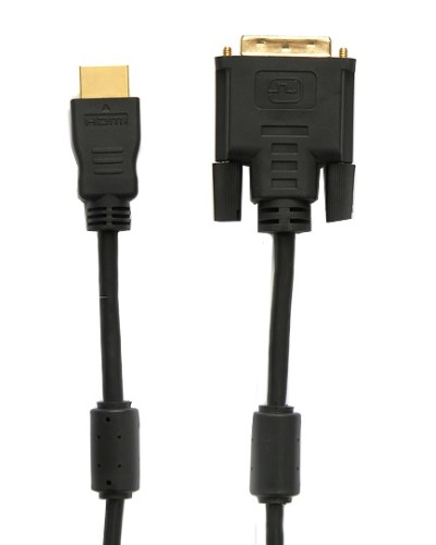 Шнур HDMI - DVI-D gold 5 м с фильтрами (5шт/уп) REXANT 17-6306 в Петропавловске-Камчатском Патч-корды и пигтейлы Pintop.ru