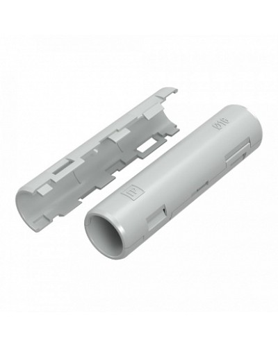 Муфта разборная d16 мм атмосферостойкая серая (100шт/1200шт уп/кор) Промрукав (PR13.0409) в Петропавловске-Камчатском Повороты, муфты, тройники Pintop.ru