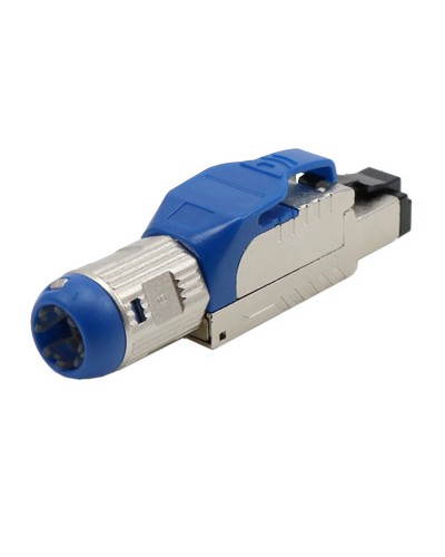 Разъем полевой оконцовки RJ-45 8P8C Hyperline PLUE-8P8C-S-C8-SH-BL в Петропавловске-Камчатском Коннекторы и разъемы Pintop.ru