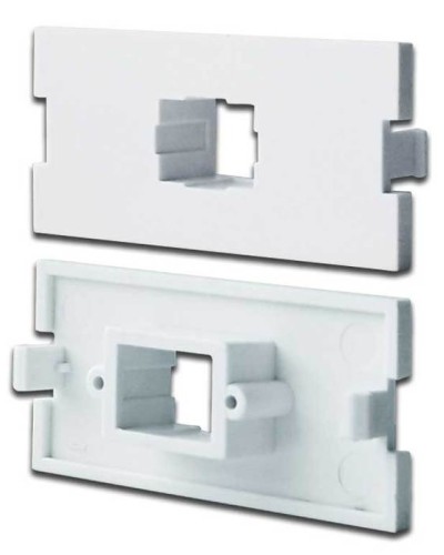Вставка модульная под SC симплексный адаптер в розетку LAN-MB, белая LANMASTER LAN-MBP-1SC-WH в Петропавловске-Камчатском Коннекторы Pintop.ru