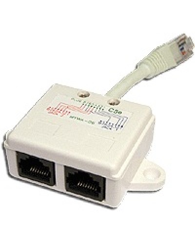 Y-адаптер 1 телефонный и 1 компьютерный порт TWT TWT-Y-E2-U2 в Петропавловске-Камчатском Проходные адаптеры Pintop.ru