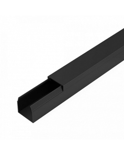 Кабель-канал черный 2-й замок в п/э 16х16 мм (84 м/уп) Промрукав (PR03.0210) в Петропавловске-Камчатском Кабель-канал Pintop.ru