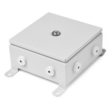 Коробка монтажная огнестойкая металлическая герметичная КМОМГ (12к х 10мм) 150х200х60 IP 54 (6 вводов) ПожТехКабель (076-452)