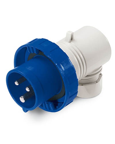 Вилка кабельная угловая IP67 16А 2P+E 230В DKC DIS2261633 в Петропавловске-Камчатском Аксессуары для стоек и шкафов Pintop.ru