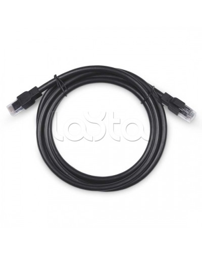 Патч-корд U/UTP, категория 6a, 2xRJ45/8p8c, неэкран. армир. гофр. стальной лентой, черный, РЕ, внешний, 3м Cabeus PC-ARM-UTP-RJ45-Cat.6a-3m-PE в Петропавловске-Камчатском Патчкорды (медные) Pintop.ru