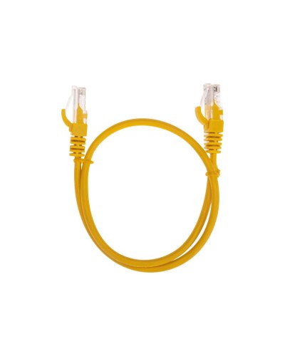 Патч-корд U/UTP, CAT 5e, RJ45-RJ45, 26AWG, LSZH, желтый, 0,5м REXANT 02-0105-05 в Петропавловске-Камчатском Патчкорды (медные) Pintop.ru