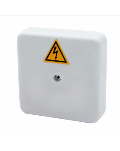 Коробка распределительная огнестойкая КРОПС-П0, IP41, габаритные размеры 75х75х20 мм, для кабелей сечением до 4 мм2, 2 клеммы КМ-Профиль (FRJB-KM-P0-4-02-КРОПС-IP41) в Петропавловске-Камчатском Распределительные коробки Pintop.ru