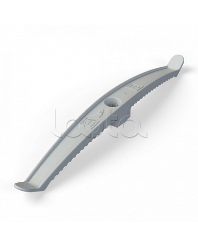 Держатель кабеля двусторонний для прямого монтажа серый (20шт/120шт уп/кор) Промрукав (PR13.0382) в Петропавловске-Камчатском Монтажные материалы Pintop.ru