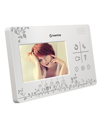 Монитор цветного видеодомофона с кнопочным управлением Tantos LILU LE Совы в Петропавловске-Камчатском Вызывные видеопанели малоабонентные Pintop.ru