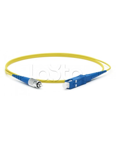 Патч-корд волоконно-оптический Hyperline FC-S2-9-LC/UR-LC/UR-H-5M-LSZH-YL в Петропавловске-Камчатском Патч-корды оптические Pintop.ru