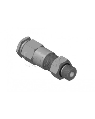 Кабельный ввод для бронированного кабеля с двойным уплотнением, резьбой G1/2, внешним диаметром кабеля D=8-12 мм и проходным диаметром кабеля d=4-8 мм Спектрон КВБ-12/8-2У-М-G1/2 в Петропавловске-Камчатском Аксессуары для кабель-канала Pintop.ru