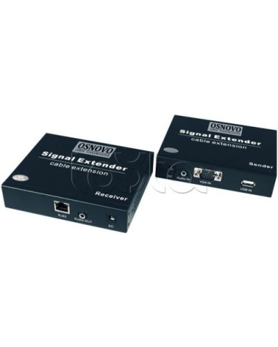 Комплект (передатчик+приемник) для передачи VGA OSNOVO TLN-VKM/1+RLN-VKM/1(ver.2) в Петропавловске-Камчатском Видеоусилители, Модуляторы, Делители Pintop.ru