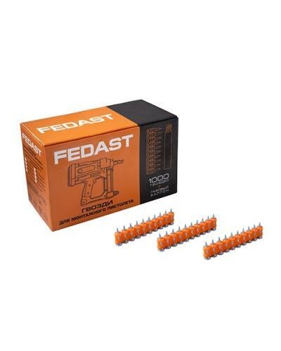 Гвозди 3,0*16 мм для монтажного пистолета с кованым наконечником (1000 шт/уп) FEDAST (fd3016mgbp) в Петропавловске-Камчатском Крепеж: Дюбели, шурупы, саморезы Pintop.ru