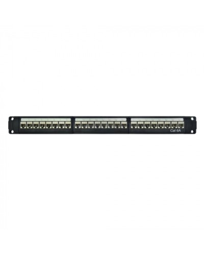 Патч-панель модульная 19, 1U, CAT6A, 24 порта RJ45, экранированная DKC RN6APPF24 в Петропавловске-Камчатском Патч панель Pintop.ru