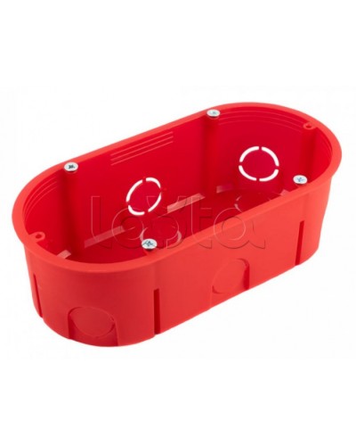 Коробка установочная двухместная безгалогенная (HF) 140х68х46 (94шт/кор) Промрукав (80-0540С) в Петропавловске-Камчатском Распределительные коробки Pintop.ru