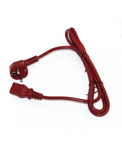 Кабель питания компьютера Hyperline PWC-IEC13-SHM-3.0-RD в Петропавловске-Камчатском Патч-корды и пигтейлы Pintop.ru