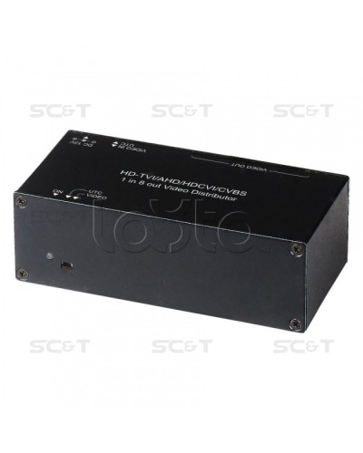 Распределитель видеосигнала HDCVI/HDTVI/AHD SC&T CD108HD в Петропавловске-Камчатском Видеоусилители, Модуляторы, Делители Pintop.ru