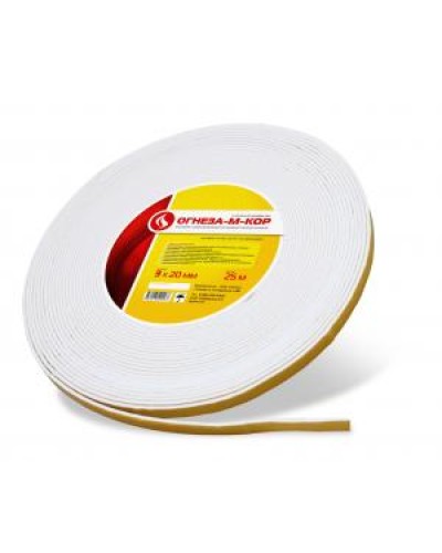 Уплотнитель на основе материала огнезащитного рулонного Огнеза ОГНЕЗА-М-КОР 3 3*20 мм., рулон 25 пог.м. в Петропавловске-Камчатском Дополнительное оборудование пожаротушения Pintop.ru