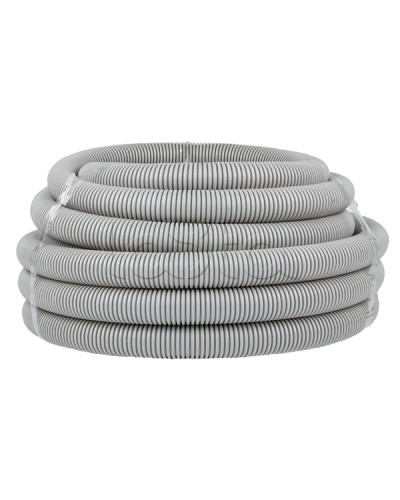 Труба гофр. ПВХ с протяжкой d40 мм (15 м) серая EKF-Plast (tg-z-40) в Петропавловске-Камчатском Труба гофрированная Pintop.ru