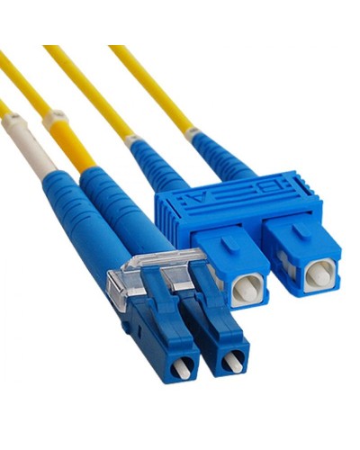 Патч-корд оптический переходной (SM), 9/125 (OS2), LC/UPC-SC/UPC, (Duplex), LSZH, 2м REXANT 50-2410 в Петропавловске-Камчатском Патч-корды оптические Pintop.ru