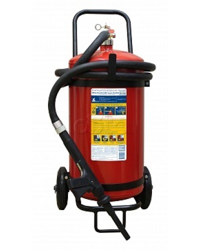 Огнетушитель ПОЖТЕХНИКА ОВП-40(з) МИГ летний (ФторПАВ) на съемн.тележке с перекр. стволом (баллон 50 л, ОТВ 40 л) в Петропавловске-Камчатском Огнетушители Pintop.ru