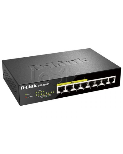 Неуправляемый коммутатор D-Link DL-DGS-1008P/F1A в Петропавловске-Камчатском Коммутаторы Pintop.ru