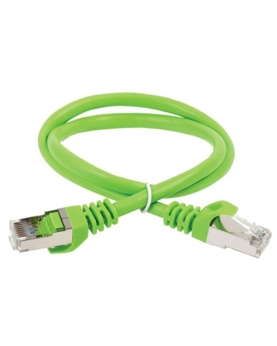 ITK Коммутационный шнур (патч-корд), кат.5Е FTP, 0,5м, зеленый (PC02-C5EF-05M) в Петропавловске-Камчатском Патч-корды и пигтейлы Pintop.ru