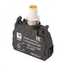 Лампа сменная c основанием XB4 желтая 24В EKF PROxima (XB4-ESL-Y)