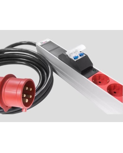 Верт блок розеток, мониторинг, измерение, 3 фазы 16А, 30S, 2100 мм, вх IEC 309, шнур 3м REM R-MC8-3x16-30S-MI-2100-3-3PN в Петропавловске-Камчатском Блоки розеток Pintop.ru