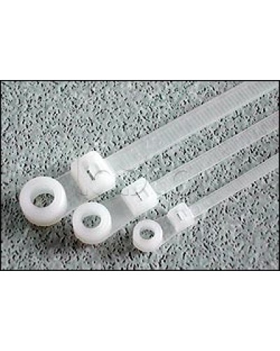 Хомут-стяжка нейлоновый 200x4,8 с отверстием под винт Hyperline GTM-200STC (100 шт/уп.) в Петропавловске-Камчатском Стяжки-хомуты Pintop.ru