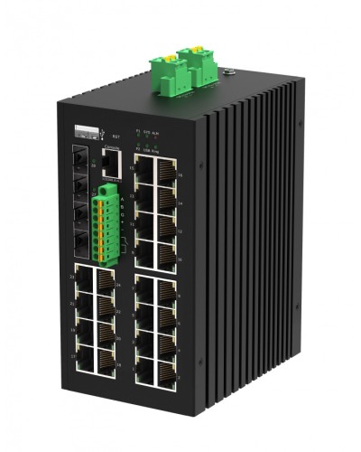 Управляемый промышленный L2+ коммутатор Gigalink GL-SW-G207-24P4ST-I(BT) в Петропавловске-Камчатском Коммутаторы Pintop.ru