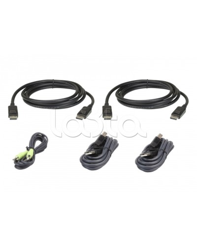 Комплект кабелей USB, DisplayPort, Dual Display для защищенного KVM-переключателя (3м) ATEN 2L-7D03UDPX5 в Петропавловске-Камчатском Видеоусилители, Модуляторы, Делители Pintop.ru