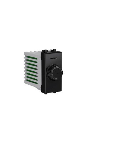 Диммер поворотный Черный квадрат, Avanti, 16A, 1 мод. DKC 4402131 в Петропавловске-Камчатском Аксессуары для стоек и шкафов Pintop.ru