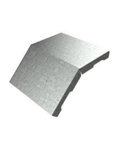 Крышка угла вертикального внешнего 45° 100х15 (0,7) для лестничного лотка ПожТехКабель (651-200) в Петропавловске-Камчатском Кабельные лотки Pintop.ru