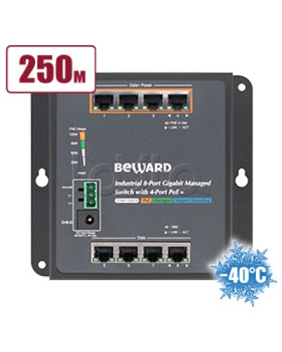 Коммутатор с PoE Beward STWP-08HP4 в Петропавловске-Камчатском Коммутаторы Pintop.ru