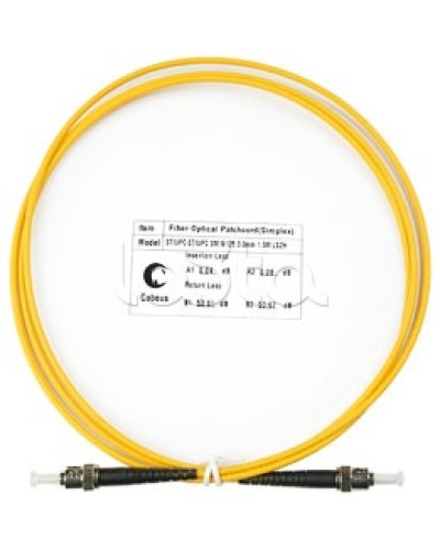 Патч-корд волоконно-оптический SM 9/125 simplex ST-ST LSZH (1,5 м) Cabeus FOP(s)-9-ST-ST-1,5m в Петропавловске-Камчатском Патч-корды оптические Pintop.ru
