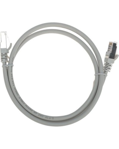 Патч-корд S/FTP, CAT 6A (10G), RJ45-RJ45, 28AWG, LSZH, серый, 1м REXANT 02-0390-1 в Петропавловске-Камчатском Патчкорды (медные) Pintop.ru