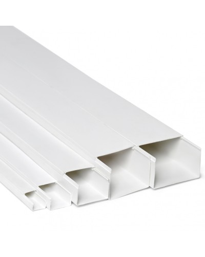 Кабель-канал 25x16x2000, двойной замок, белый (ПожТехКабель) в Петропавловске-Камчатском Кабель-канал Pintop.ru