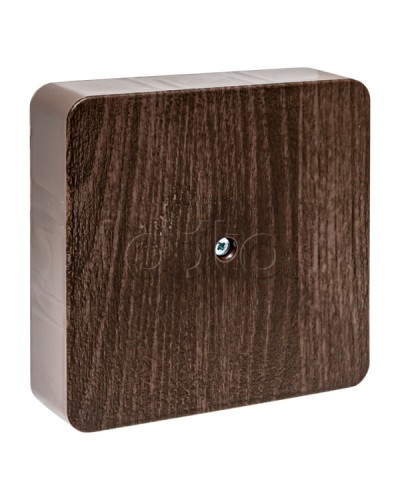 Коробка разветвительная KMP-030-032 (100х100х28) тёмное дерево EKF PROxima (plc-kmr-030-032-t) в Петропавловске-Камчатском Распределительные коробки Pintop.ru